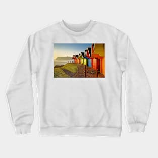 Scarborough Beach Huts,  North Yorkshire Crewneck Sweatshirt